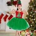 thumbnail image 2 of Mercatoo Toddler Kids Girl Christmas Princess Tulle Dress Sleeveless Tutu Dress with Hair Accessories Holiday P𝐚rty 𝐂ostumes, 2 of 8
