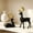 Rose Gold011, variant on olkpmnmk 2Pcs Christmas Reindeer Figurines Decorations, Standing & Lying Plastic Deer Statues with Bow Bells, Reindeer Decor for Living Room, Holiday Home Desktop Display Christmas Table Decor