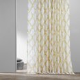 thumbnail image 5 of Normandy Gold Printed Faux Linen Sheer Curtain (1 Panel), Normandy Gold, 50W X 120L, 5 of 9