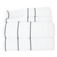 thumbnail image 2 of 6-Piece Quick Dry Bath Towels Set - 100% Cotton Towel Set for Bath, Gym, and Spa (White), 2 of 4