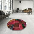 thumbnail image 3 of Ahgly Company Indoor Rectangle Abstract Cranberry Red Oriental Area Rugs, 2' x 4', 3 of 6