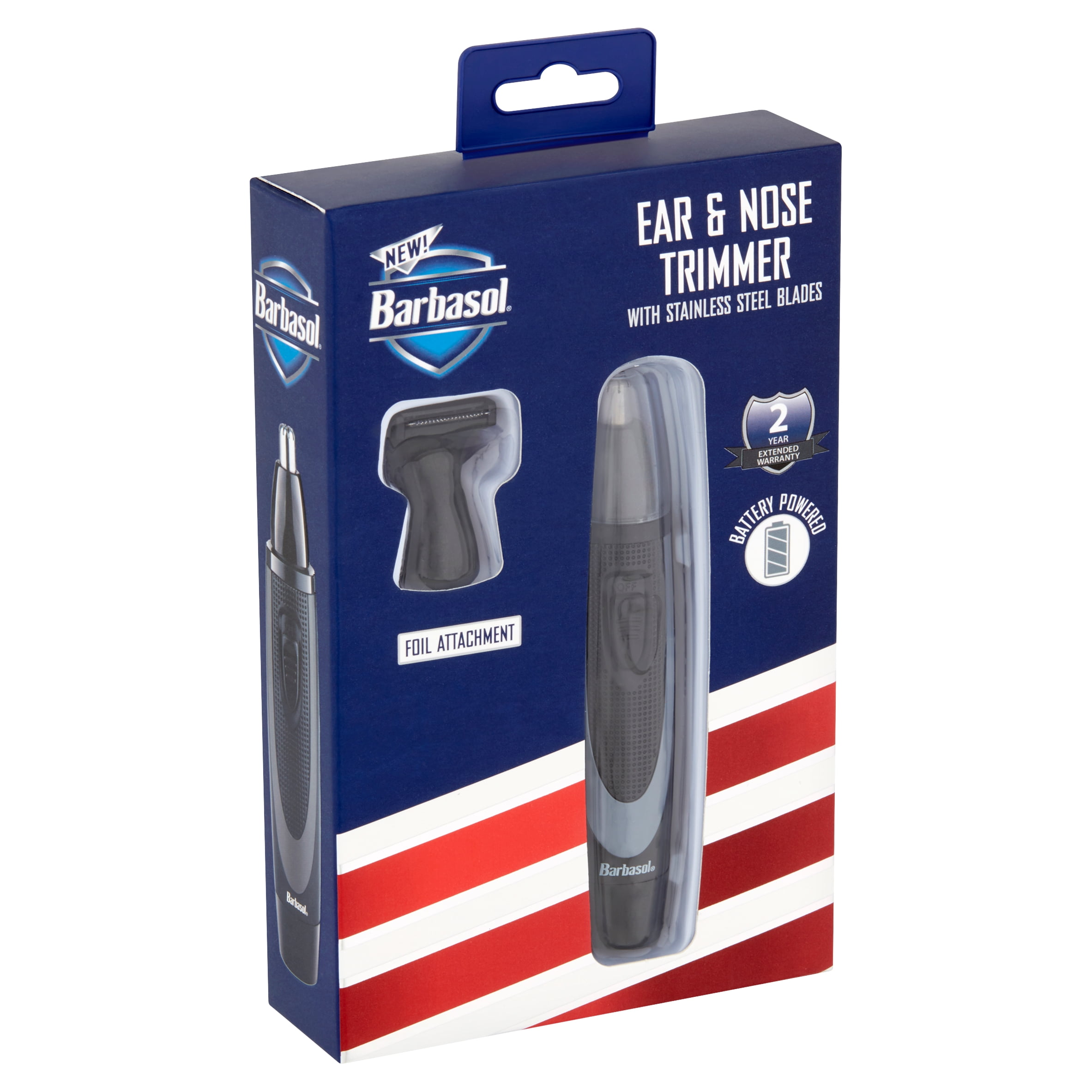 Barbasol Ear and Nose Trimmer With Stainless Steel Blades, Rustproof