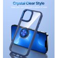 thumbnail image 4 of XINQIHANG for iPhone 13 Pro Max Case Clear with Ring Stand, Shockproof Protective Slim Lightweight Phone Case for iPhone 13 Pro Max 5G 6.7 Inch, Blue Clear, 4 of 6