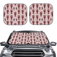 thumbnail image 2 of Vsdgher Red Lobster With Claws Print Car Windshield Sun Shade, Reflective Sunshade Window Sunshade Sun Visor Protector Fit for Cars,Trucks,SUVs-Small, 2 of 6