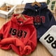 thumbnail image 4 of Sudadera con capucha gruesa y cálida de invierno para adolescentes, bebés, niños, conjuntos de sudaderas con capucha, ropa de lana polar para niñas, sudaderas deportivas con capucha, novedad de 2024, 4 of 4