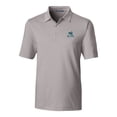 thumbnail image 2 of Men's Cutter & Buck  Gray Citadel Bulldogs Vault Forge Pencil Stripe Stretch Polo, 2 of 3