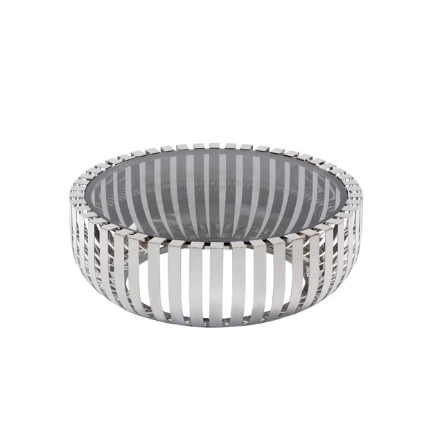 Cage Stainless Steel Round Coffee Table W Glass Top Com Cage Stainless Steel Round Coffee Table, Round Glass And Stainless Steel Coffee Table
