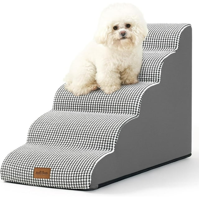 Dog Stairs for Small Dogs .” H Pet Step with Leakproof Cover High Density Foam Cat Ramp for Couch Sofa or Chair Lightweight Durable Comfort .x.x Step