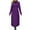 Purple, variant on SwiftWear Women's Long Winter Trench Coat Elegant Notch Lapel Double Breasted Classic Overcoat Warm Thick Jacket with Pocket