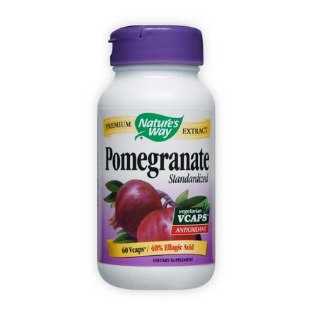 Nature's Way Pomegranate Standardized VegCap, 60 (Best Way Pomegranate Seed Removal)