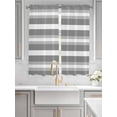 thumbnail image 4 of Grey White Ombre Stripe Bedroom Curtains 63 Inches length, Farmhouse Modern Art Striped Window Treatment Curtain Drapes, Rod Pocket Curtain Panels for Living Room Kitchen, 42"x63", 2 Panels, 4 of 7