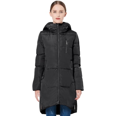 Orolay Women's Thickened Down Jacket Hooded Long Puffer Coat For Winter Beige XXS