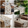 thumbnail image 7 of Table Runners 70 Inches Long Dress Scarves, Farmhouse Elk Farmhouse Coffee/Dining/Kitchen Table Decor, Holiday Table Runner, Rustic Botanical Wooden Striped 13x70 Inch, 7 of 7