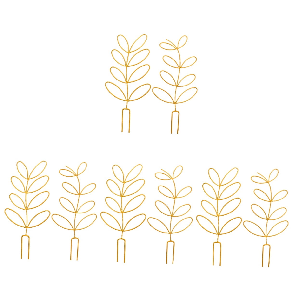 WRISTBIQUE 8Pcs Plant Climbing Stand Green Support Racks for Garden Use Outdoor Gardening Golden