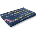 thumbnail image 5 of Daughter Gifts, Flannel Blanket with Encourage and Love Saying, Proud of You Gifts for Daughter on Birthday Valentines Day Wedding Day Graduation Back to School from Mum, 60 * 50IN, 5 of 6