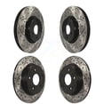 thumbnail image 1 of DS-One Front Rear Coated Drilled Slotted Disc Brake Rotors Kit for Car 2013-2018 Ford Focus ST with 320mm Diameter Rotor KD-100294, 1 of 11