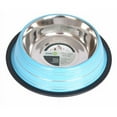 thumbnail image 2 of 2-Pack Color Splash Stripe Non-Skid Pet Bowl, For Dog or Cat, Blue, 96 Oz, 12 Cup, 2 of 8