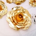 thumbnail image 5 of BalsaCircle 2 Pieces 20" Gold Artificial Large Roses Flowers Wall Backdrop Party Decorations, 5 of 6