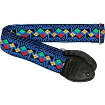 Souldier Diamond Zigzag Guitar Strap Blue 2 in.