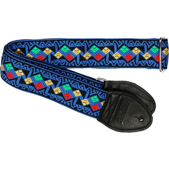 Souldier Diamond Zigzag Guitar Strap Blue 2 in.