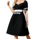 thumbnail image 1 of ATEEZ Logo (Blanco) Vestido de manga corta Vestidos para vestidos de fiesta de boda para ocasis oficiales tendencia de ropa de mujer 2025, 1 of 6