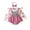 1Pink159, variant on XAOFW Girls Set Adorable Floral Print Baby Long Sleeve Bodysuit Bandana Suspenders Fall Winter Seasons O-Neck Trendy Casual Family Gatherings Outfits