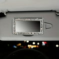 thumbnail image 3 of Sparkle in Style with this Artificial Diamond Car Visor Vanity Mirror - Perfect for Makeup & Travel!, 3 of 11