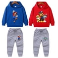 thumbnail image 2 of PAW Patrol-ropa informal para niños, conjunto de sudaderas con capucha de 2 piezas, ropa genial para niños, ropa de Super Mario, chándal para niñas, ropa para niños, 2 of 5