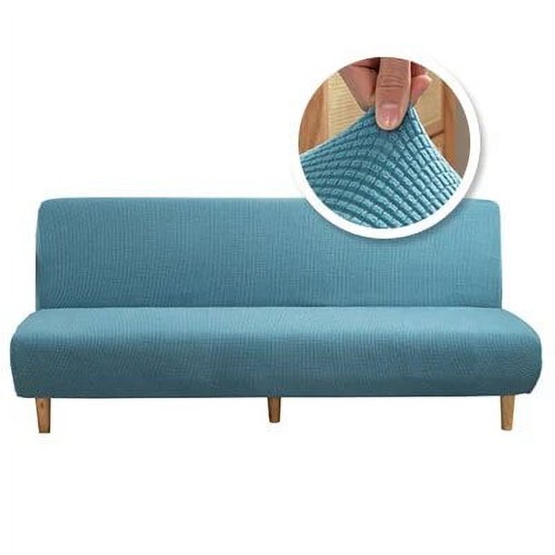 Funda de asiento plegable para sofá cama, cubierta elástica sin brazos, barata, para hogar, Hotel, banquete, tamaño grande