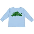 thumbnail image 3 of Inktastic St. Patrick's Day Clovers in Plaid Boys or Girls Long Sleeve Toddler T-Shirt, 3 of 5