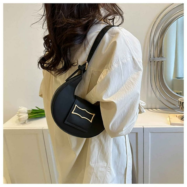 Daily Qaailabf One Shoulder Crossbody Bag Leather Large Capacity Multi Compartment Women Bag