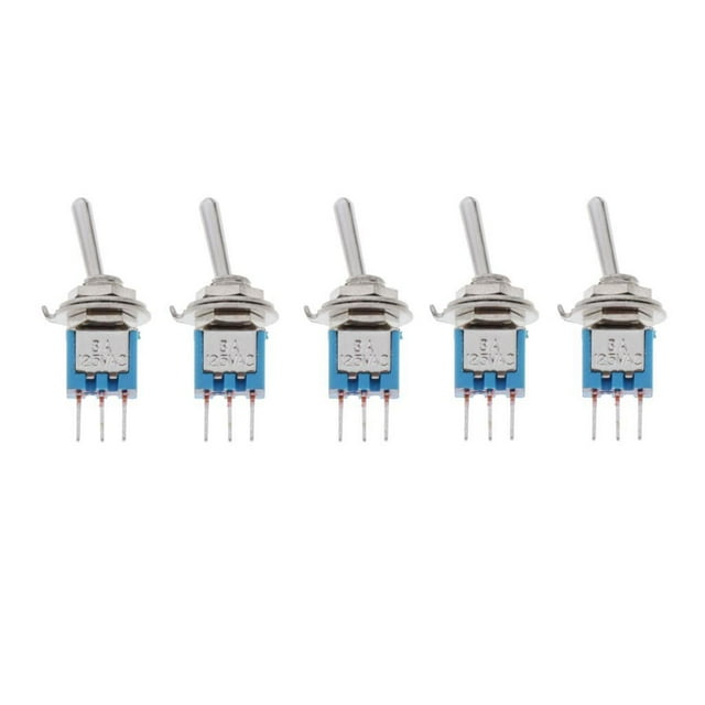5x Blue Lug Interruptor De Palanca Interruptores Basculantes Tableros De Instrumentos Del Tablero Del Motor