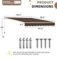 thumbnail image 4 of EPICOZY 12.8' x 7.8' Coffee Manual Retractable Patio Awnings, Water-Resistant, 4 of 7