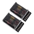 thumbnail image 1 of Crossover de audio para automóviles de 2, cableado negro razonable fácil de transporte 2 piezas divisor de frecuencia de altavoces universales para automóviles para para, 1 of 7