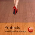 thumbnail image 3 of Resilia - Clear Vinyl Plastic Floor Runner/Protector for Hardfloors - Decorative, Dual Pad Pattern, (36 Inches Wide x 6 Feet Long), 3 of 3