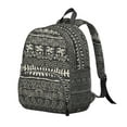 thumbnail image 2 of Tribal Folk Style Backpack for Student – Boho Bohemian Chic Retro Hippie Aesthetic Floral Pattern, Artistic and Water-Resistant for School, 2 of 6