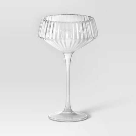 6.4oz Ribbed Cassin Coupe Glass -