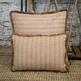 thumbnail image 2 of Parkland Collection Transitional Stripes Brown Square 24" x 24" Pillow, 2 of 7