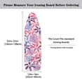 thumbnail image 5 of HELLHERO Tropical Foliage in Blue and Purple Ironing Board Protector Cover Elastic Edge Ironing Board Cover Polyester Fiber Fabric, 5 of 5