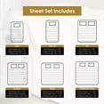 thumbnail image 6 of 1200 Thread Count Cotton Blend 6 Count Sheet Set, Queen, Ivory, 6 of 6