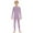 Violet, variant on Kids 100% Merino Wool Base Layer Set Midweight Unisex Thermal Underwear Sets for Girls and Boys