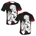 thumbnail image 6 of Unisex Adult Jujutsu Anime Kaise Graphic Tee Shirts Funny Cartoon 3D Print Short Sleeve T Shirts for Mens Womens, 6 of 8