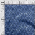 thumbnail image 1 of oneOone Polyester Lycra Medium Blue Fabric Batik Sewing Material Print Fabric By The Yard 56 Inch Wide - AI, 1 of 4