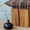thumbnail image 3 of Modern Fluffy Throw Pillow Cushion Cover, Colorful Geometric Stripes Lines Vintage Retro Style Design Art Print, Decorative Square Accent Pillow Case, 36" x 36", Multicolor, by Ambesonne, 3 of 5