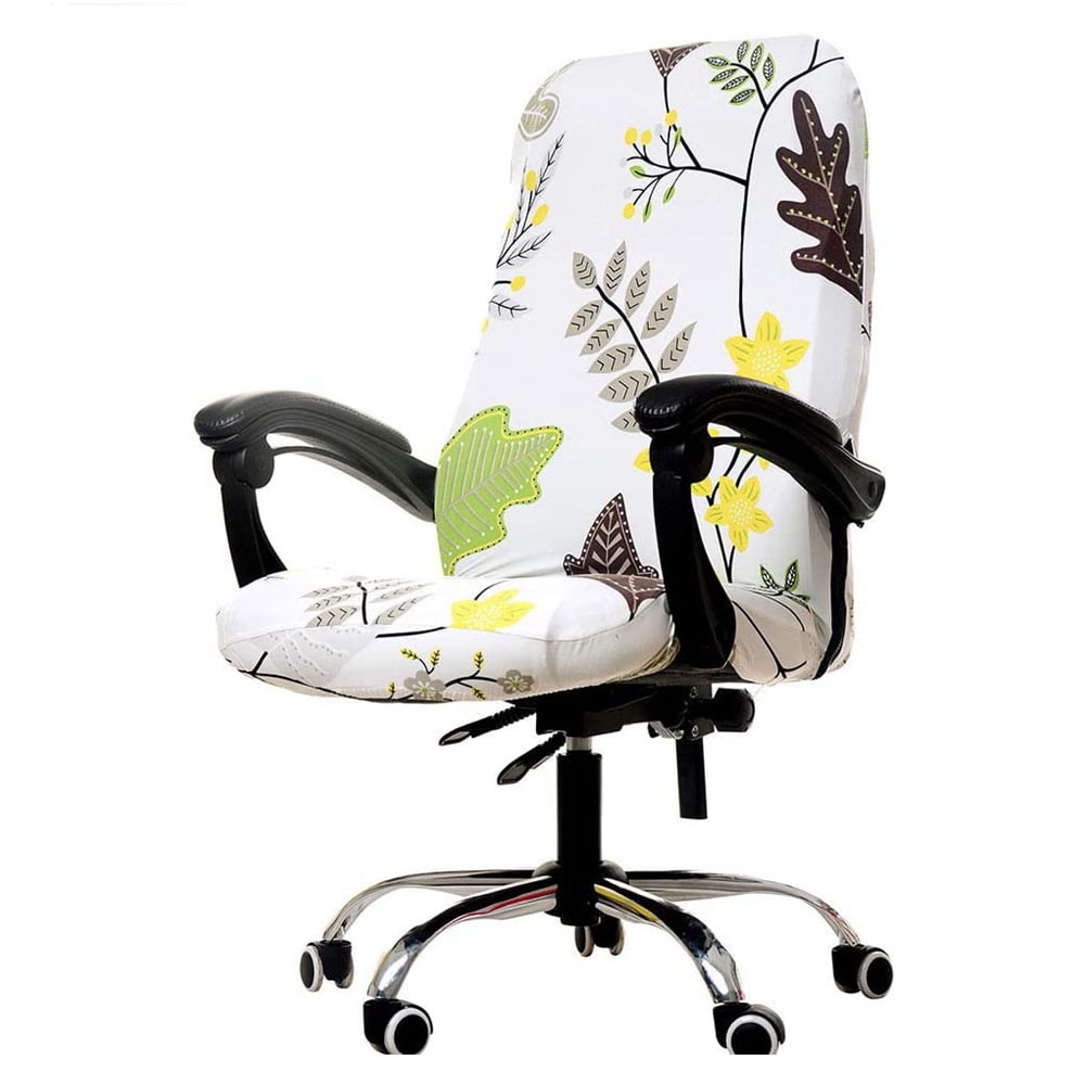 Details about   Office Stretch Chair Cover Washable Removable Rotating Seat Slipcover Universal 