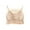 Beige, variant on Fengqque Women's Solid Color Integrated Suspender Lace Sleeveless Tank Top