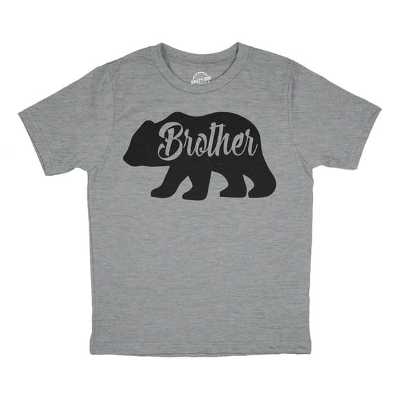 Youth Brother Bear T shirt Cute Funny Family Sibling Tee Cool for Kids