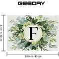 thumbnail image 5 of Monogram Letter F Placemats 12x18 Inch Set of 4 Eucalyptus Farmhouse Sping Summer Place Mats Rustic Holiday Kitchen Dining Decorations for Indoor Outdoor Dinner Party Décor GP038, 5 of 5