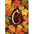 thumbnail image 2 of Briarwood Lane Fall Leaves Monogram Letter C Garden Flag, 2 of 4