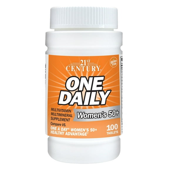21st Century One Daily, Women's 50 , Multivitamin Multimineral, 100 Tablets
